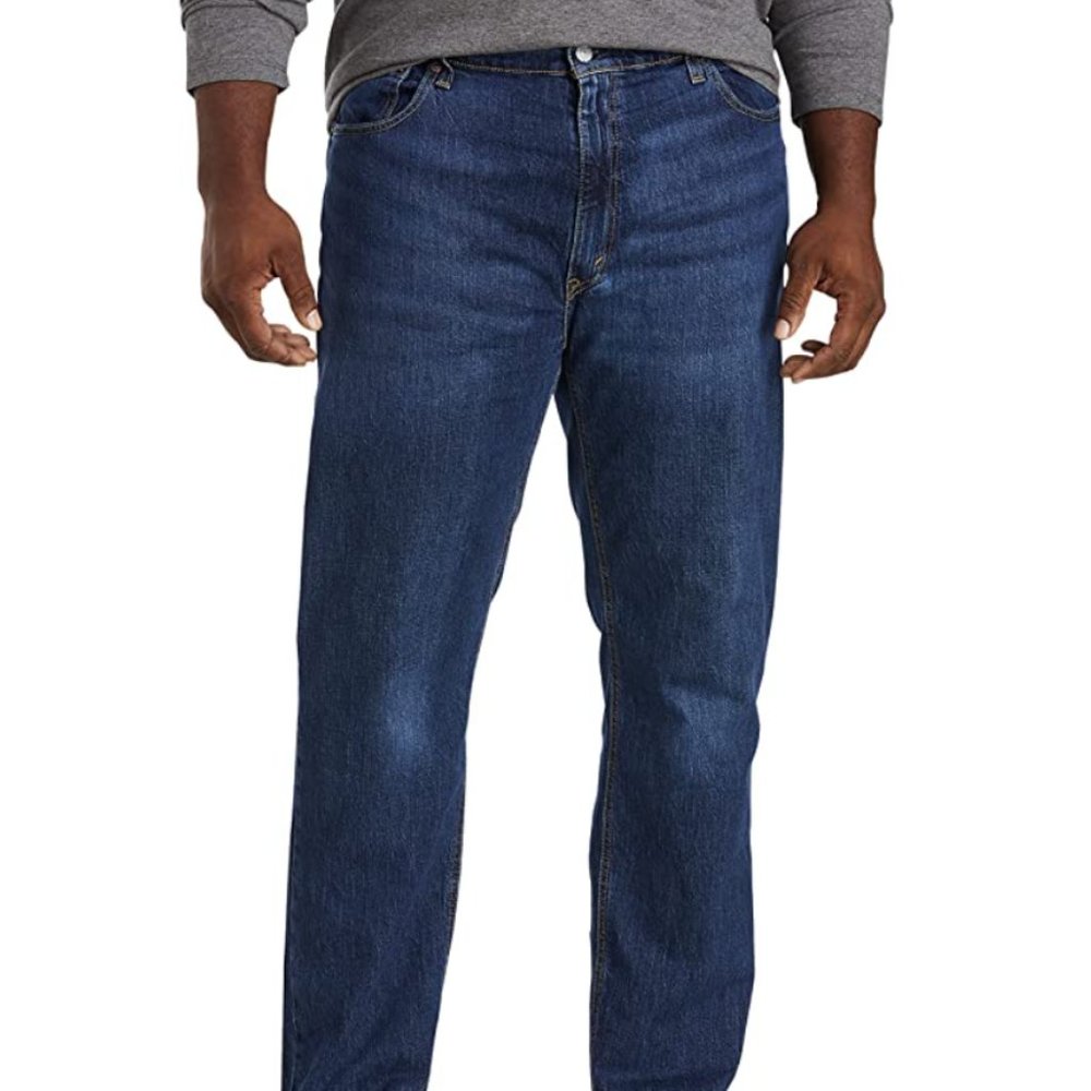 LEVI'S 541 Athletic Fit Stretch Jeans 37 x 32 Hawthorne Shocking